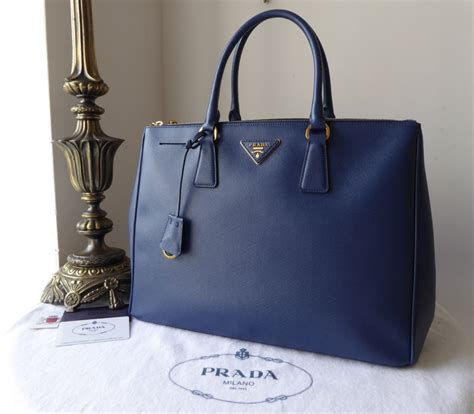 prada galleria large handbag blue|prada galleria saffiano bag.